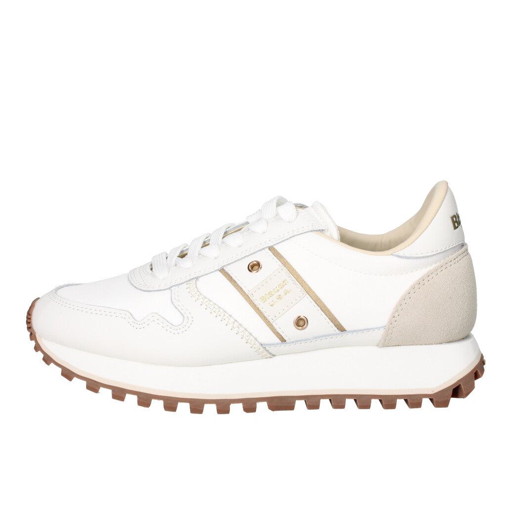 BLAUER. U.S.A. SNEAKERS Donna S5MILLEN03/NYL BIANCO E CREMA