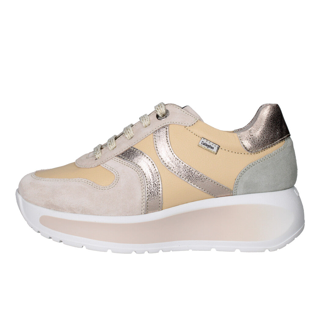 CALLAGHAN SNEAKERS Donna 61600 GIALLO E BEIGE MULTICOLOR