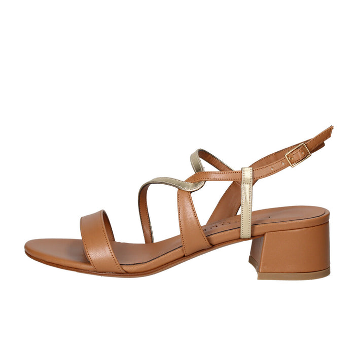L'AMOUR BY ALBANO SANDALO Donna L321 CUOIO E ORO