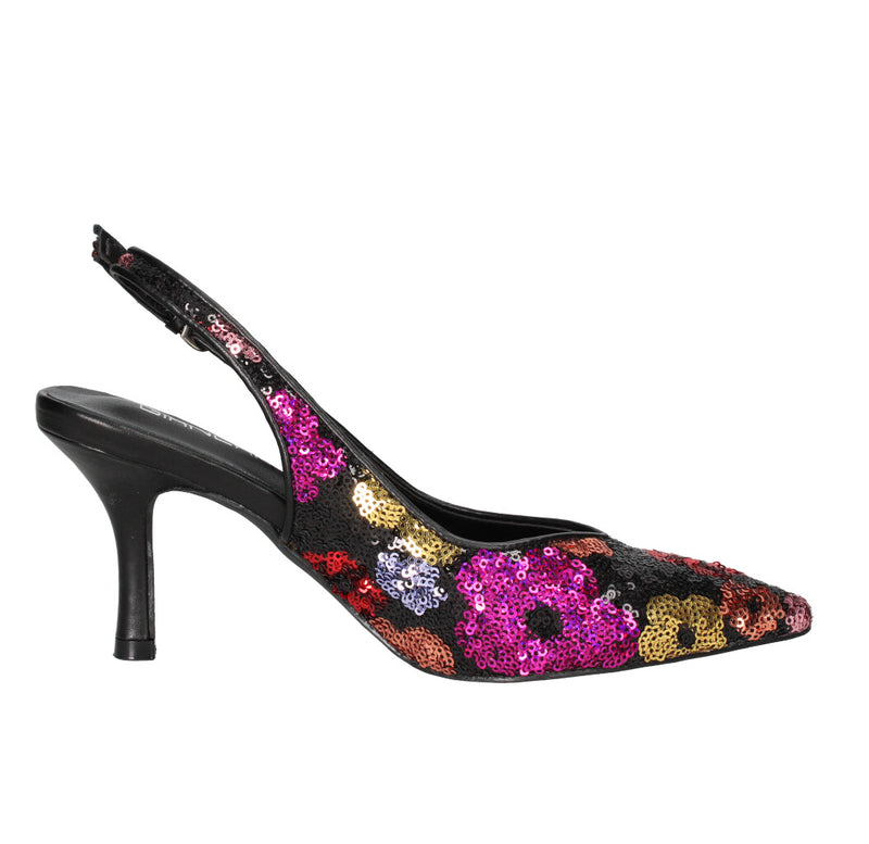 GIANCARLO PAOLI DECOLLETE' Donna 552 NERO MULTICOLOR