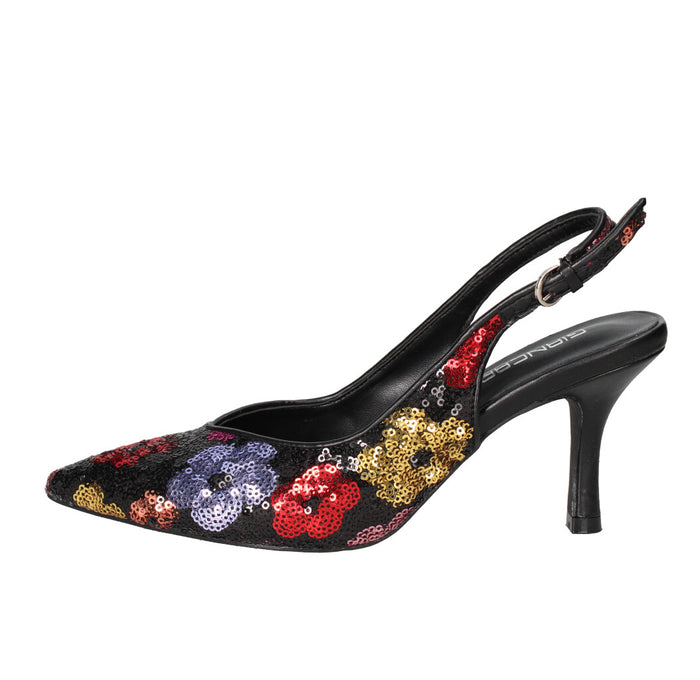 GIANCARLO PAOLI DECOLLETE' Donna 552 NERO MULTICOLOR
