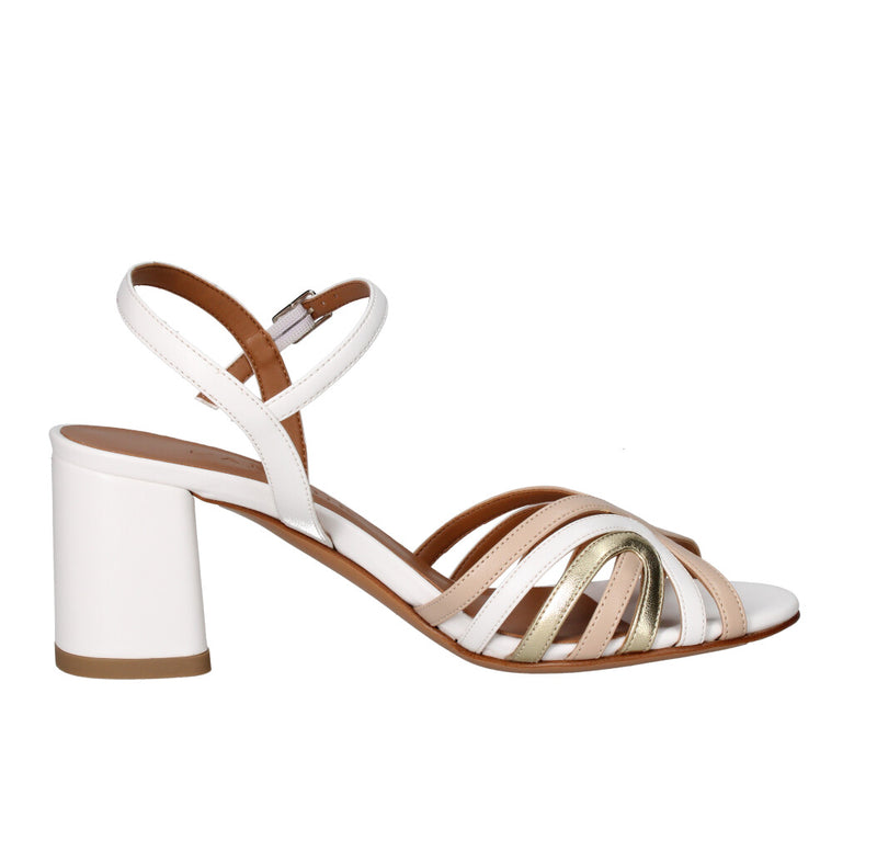 L'AMOUR BY ALBANO SANDALO Donna L338 BIANCO NUDE E ORO