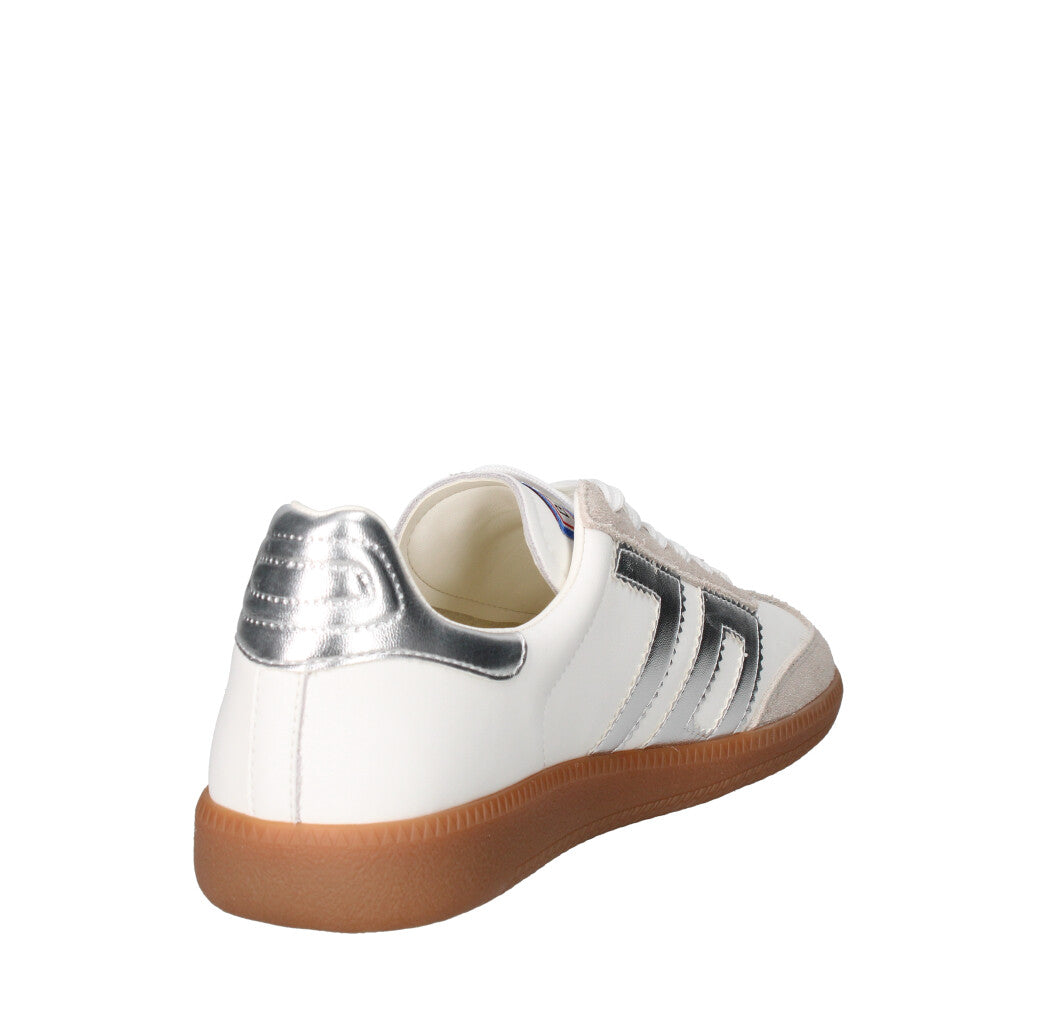 BACK 70 SNEAKERS Donna 108001-001317 BIANCO E ARGENTO