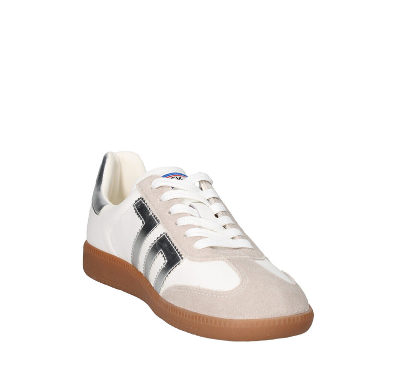 BACK 70 SNEAKERS Donna 108001-001317 BIANCO E ARGENTO