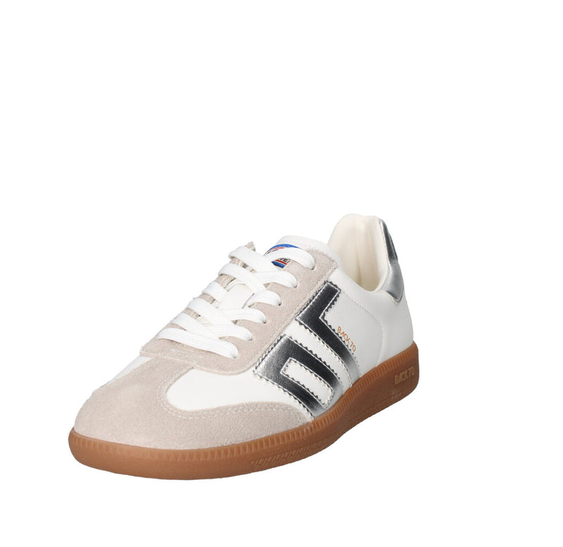 BACK 70 SNEAKERS Donna 108001-001317 BIANCO E ARGENTO