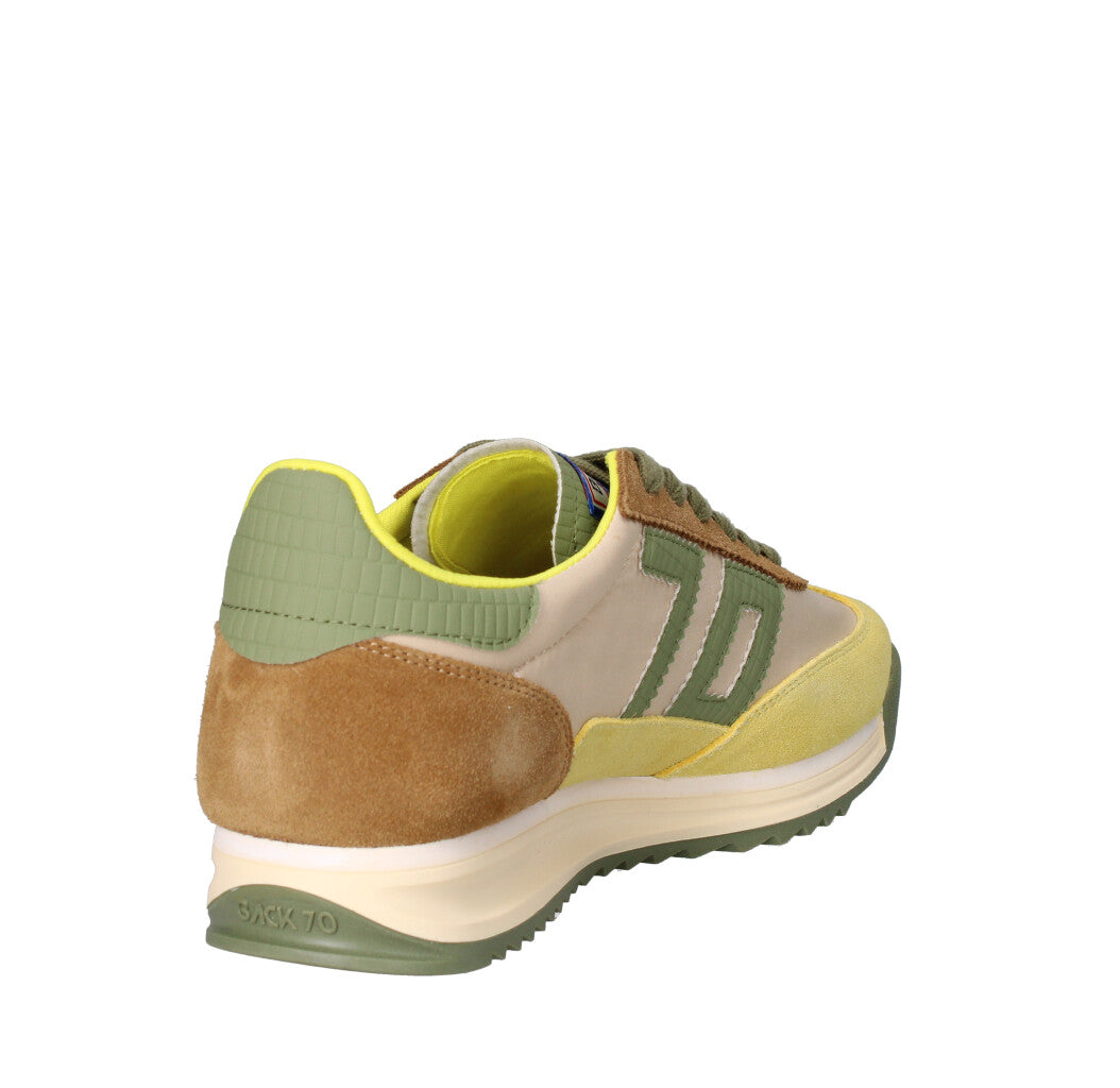 BACK 70 SNEAKERS Donna 108001-001340 GIALLO E VERDE MULTICOLOR