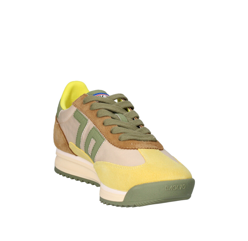 BACK 70 SNEAKERS Donna 108001-001340 GIALLO E VERDE MULTICOLOR