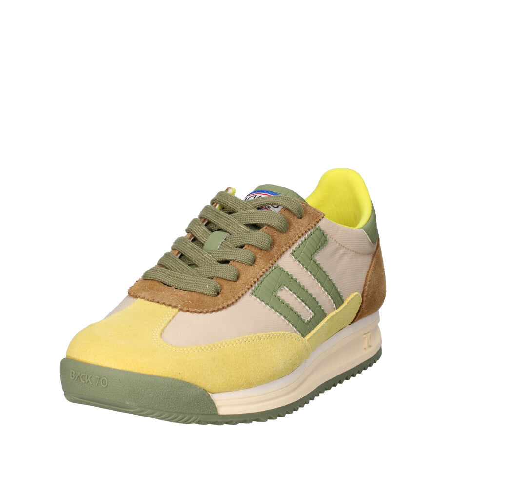 BACK 70 SNEAKERS Donna 108001-001340 GIALLO E VERDE MULTICOLOR