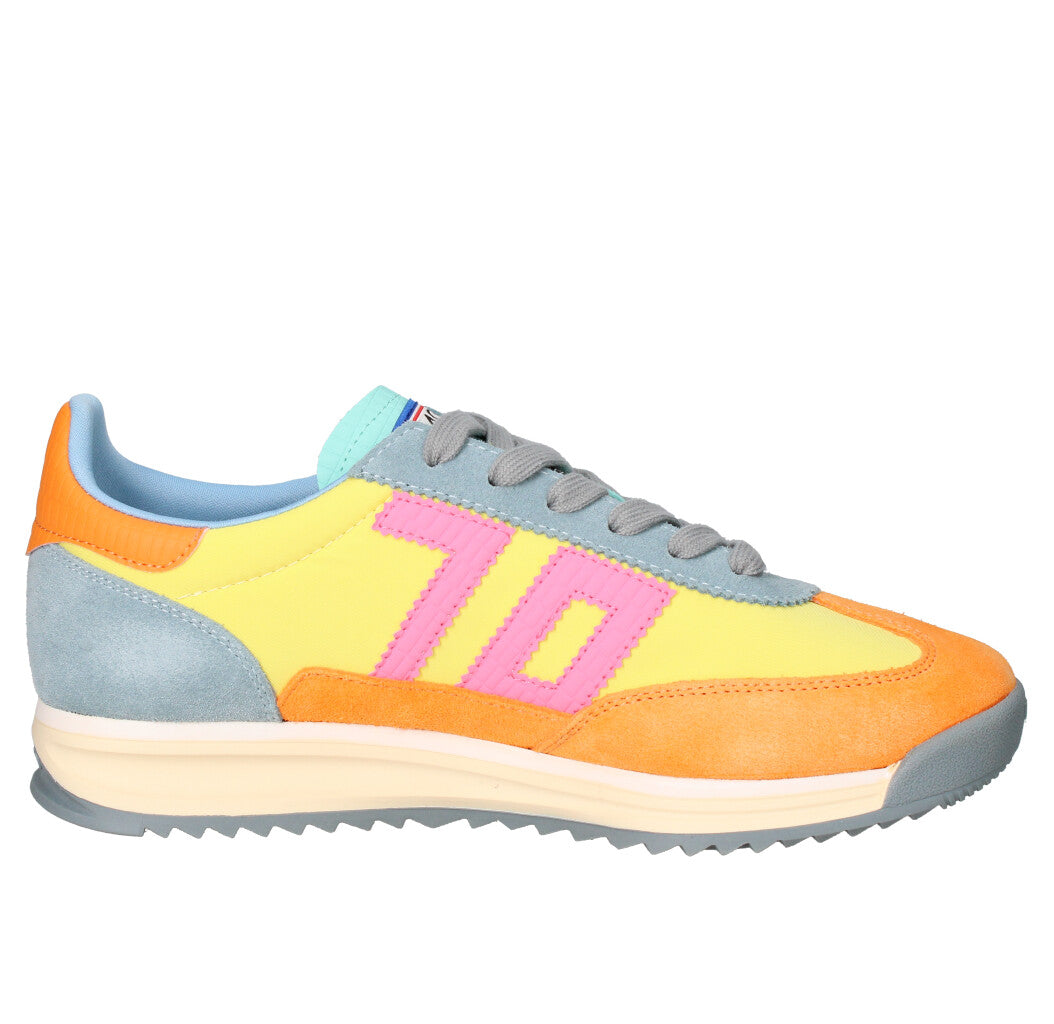 BACK 70 SNEAKERS Donna 108001-001326 ARANCIONE E CELESTE MULTICOLOR