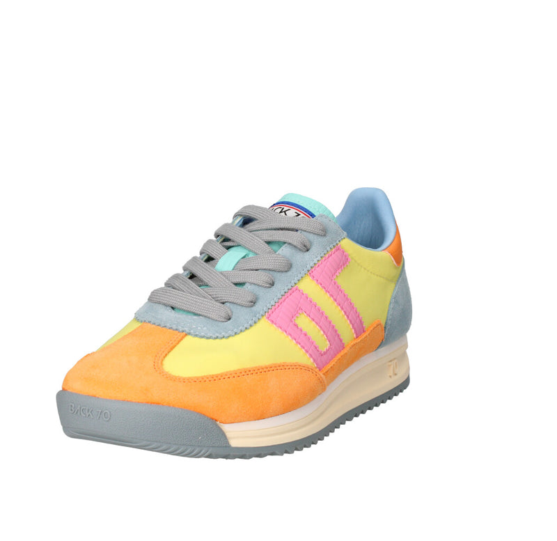 BACK 70 SNEAKERS Donna 108001-001326 ARANCIONE E CELESTE MULTICOLOR