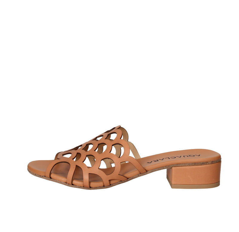 AQUACLARA SABOT Donna P-ELCHE-30 CUOIO
