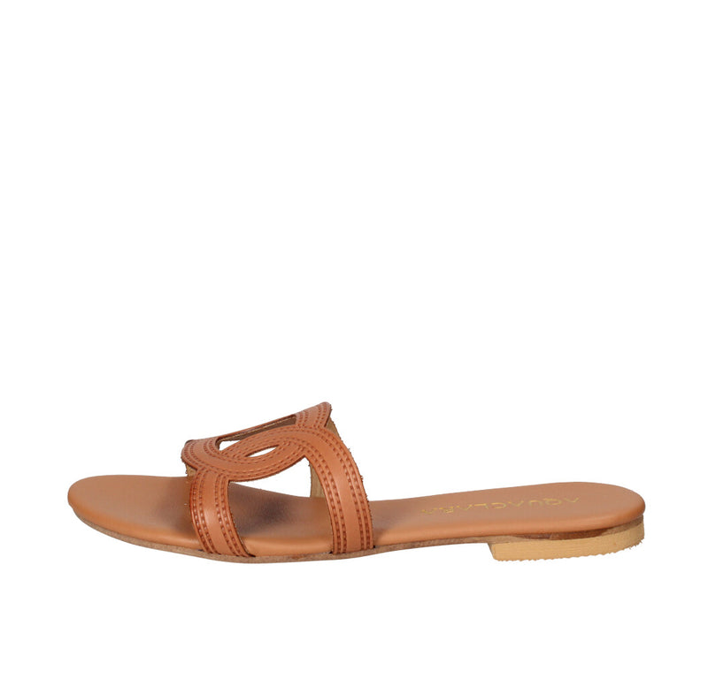 AQUACLARA SABOT Donna P-HAKA-10 CUOIO