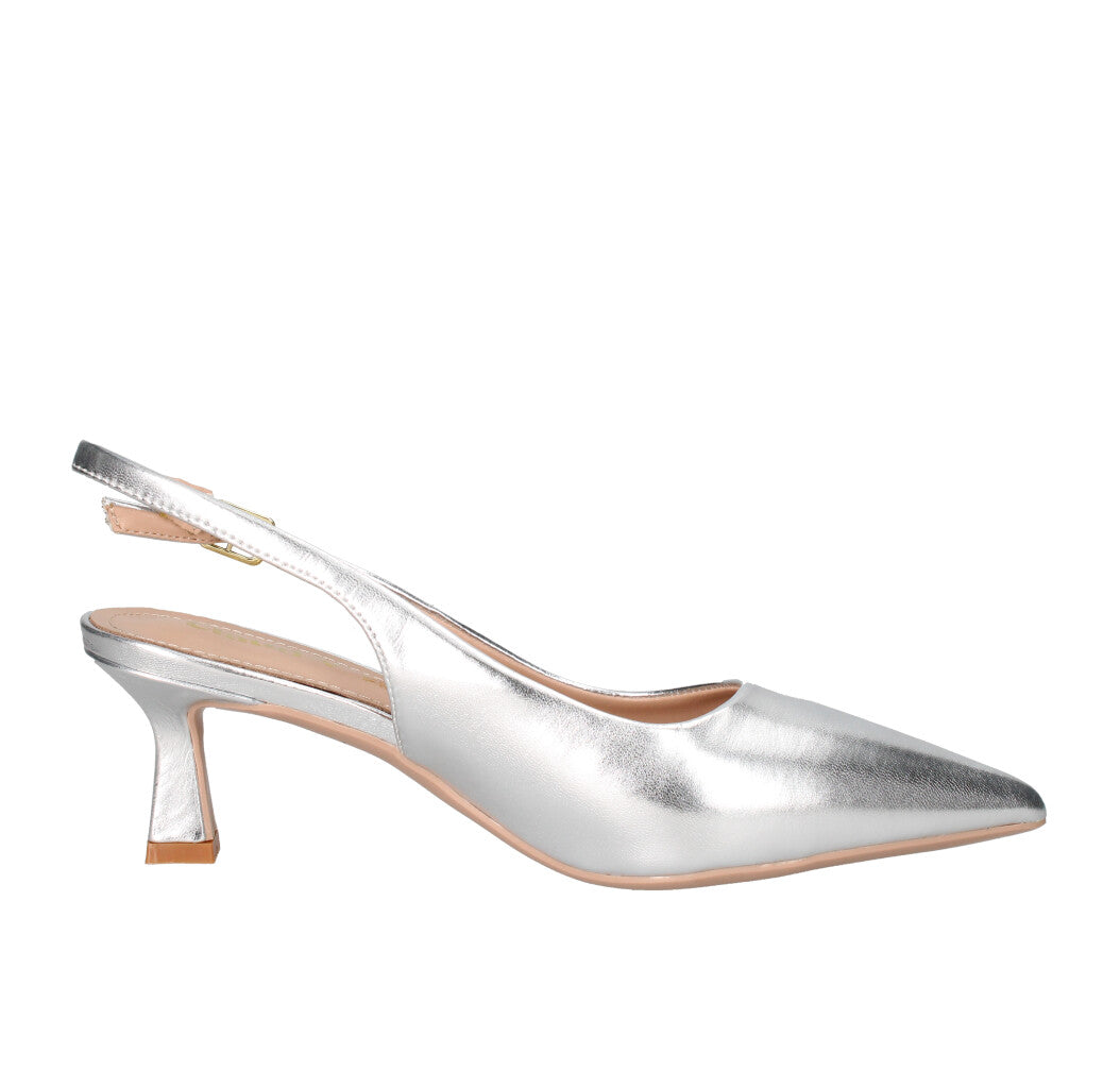 CLAUD.V DECOLLETE' Donna ZE06-02A ARGENTO