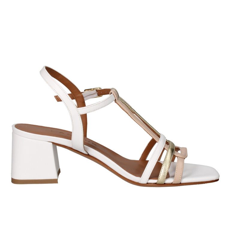 L'AMOUR BY ALBANO SANDALO Donna L333 BIANCO NUDE E ORO