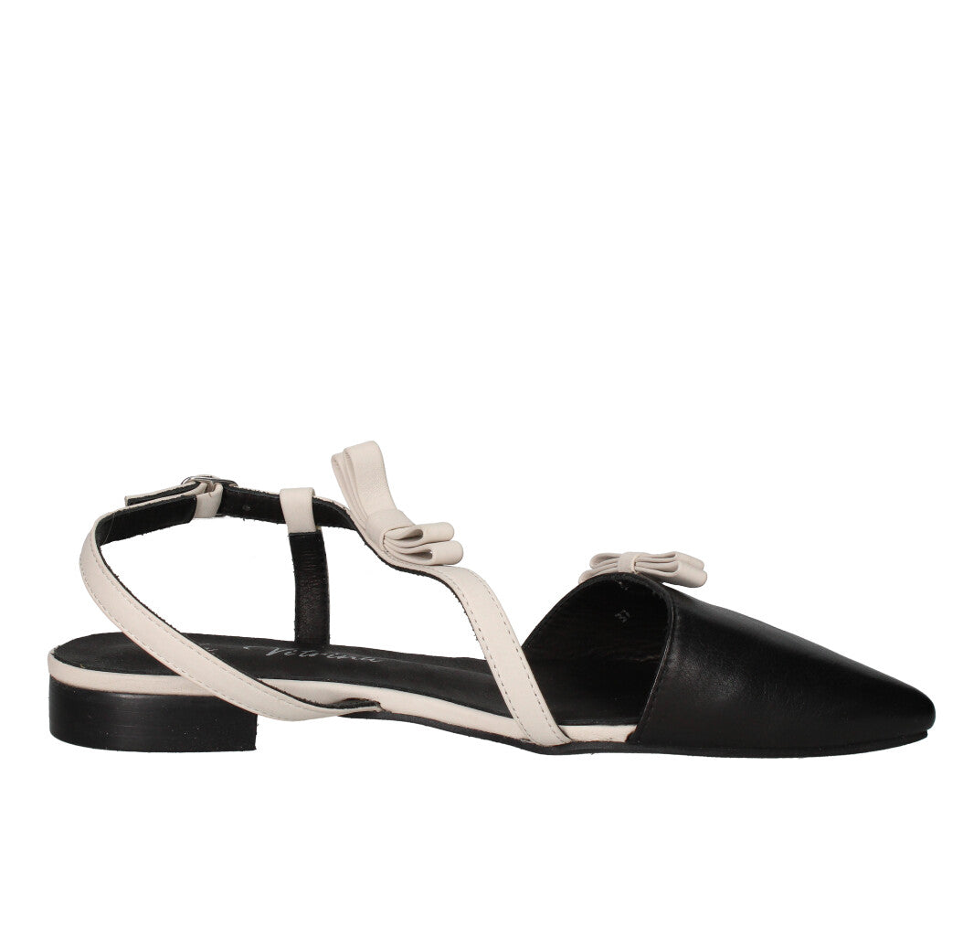 LA VITRINA DECOLLETE' Donna Y02-02 NERO E PANNA