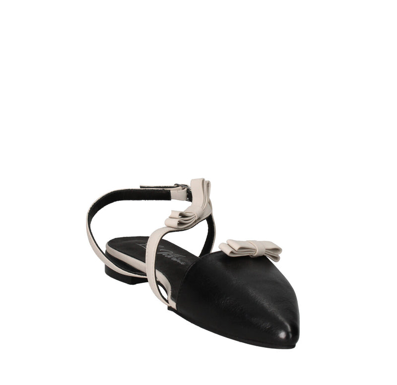 LA VITRINA DECOLLETE' Donna Y02-02 NERO E PANNA