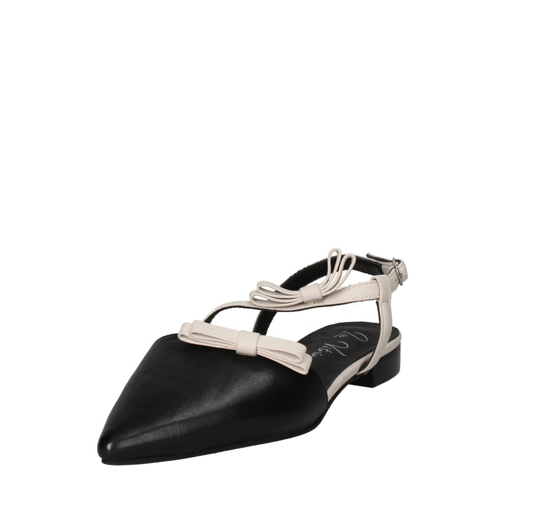 LA VITRINA DECOLLETE' Donna Y02-02 NERO E PANNA