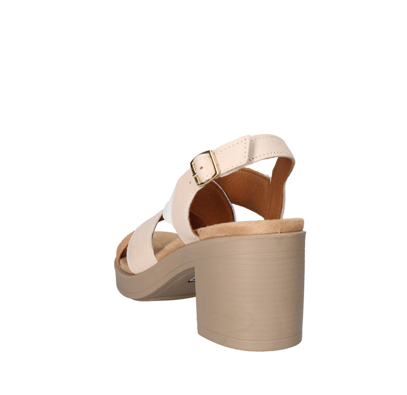 IGI&CO SANDALO Donna 7674122 CUOIO BIANCO E BEIGE