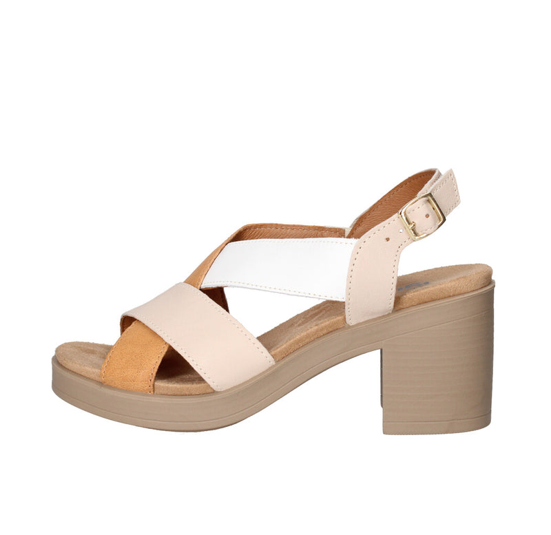 IGI&CO SANDALO Donna 7674122 CUOIO BIANCO E BEIGE