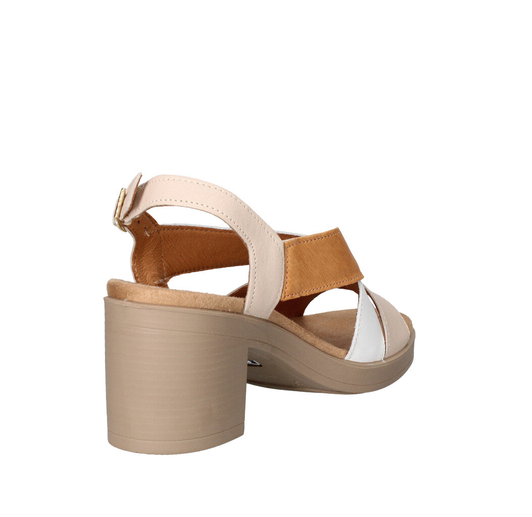 IGI&CO SANDALO Donna 7674122 CUOIO BIANCO E BEIGE