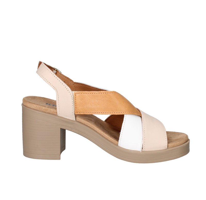 IGI&CO SANDALO Donna 7674122 CUOIO BIANCO E BEIGE