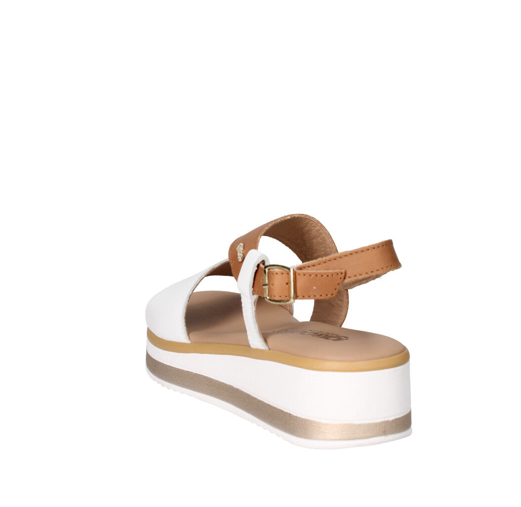 IGI&CO SANDALO Donna 7687500 BIANCO E CUOIO