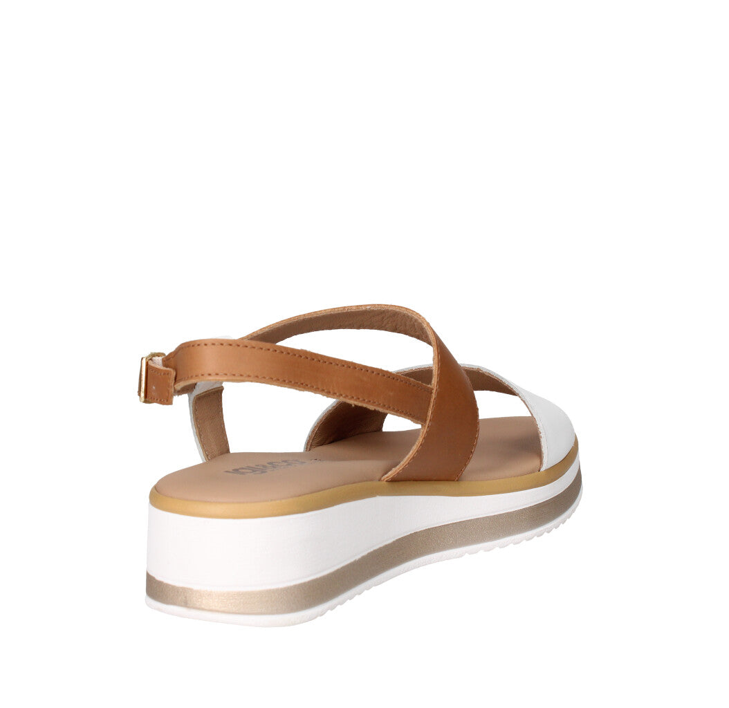 IGI&CO SANDALO Donna 7687500 BIANCO E CUOIO