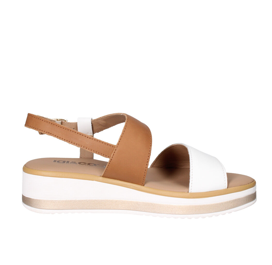 IGI&CO SANDALO Donna 7687500 BIANCO E CUOIO