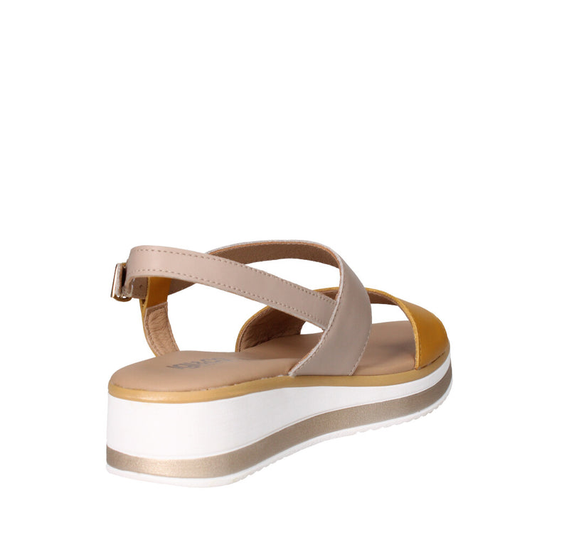 IGI&CO SANDALO Donna 7687511 SENAPE E VISONE