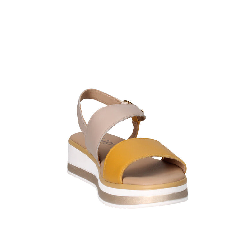 IGI&CO SANDALO Donna 7687511 SENAPE E VISONE