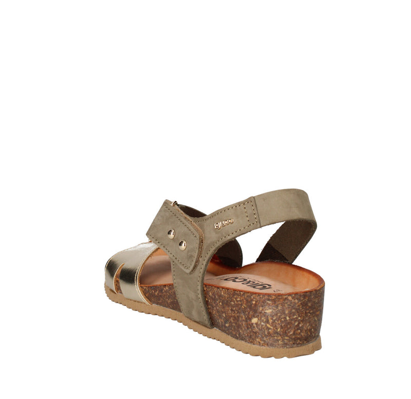 IGI&CO SANDALO Donna 7698433 MILITARE ARANCIO E ORO