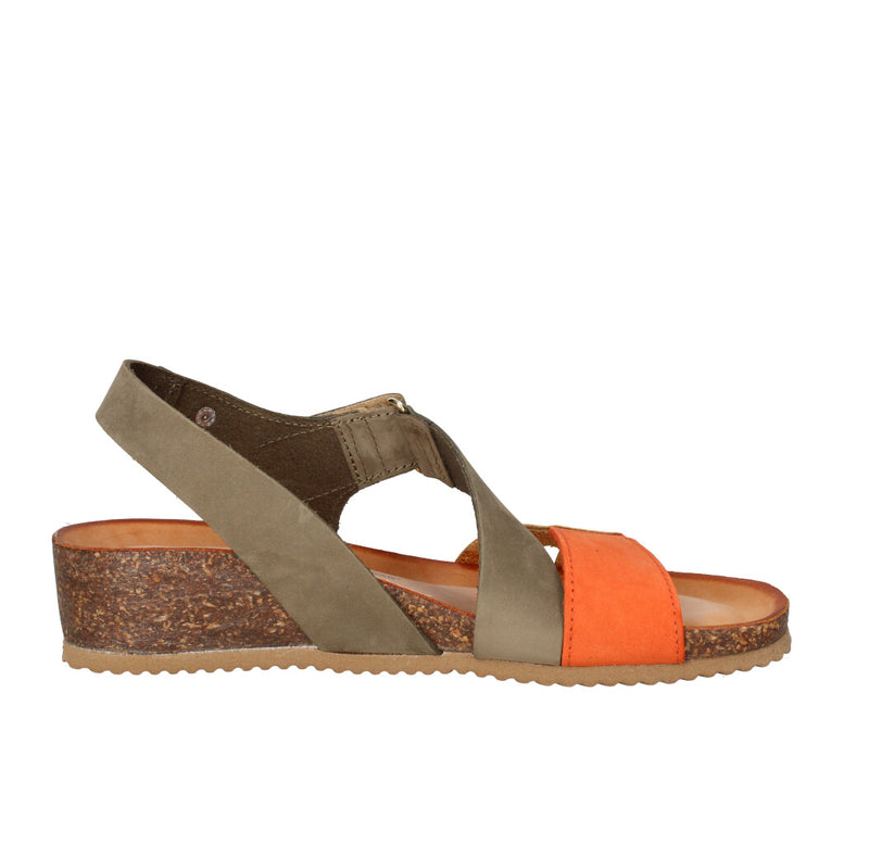 IGI&CO SANDALO Donna 7698433 MILITARE ARANCIO E ORO