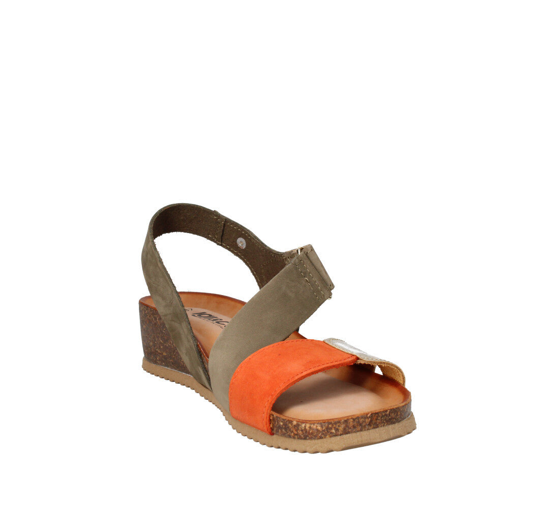 IGI&CO SANDALO Donna 7698433 MILITARE ARANCIO E ORO