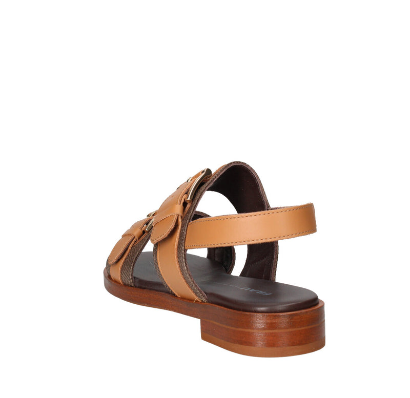 FRAU SANDALO Donna 87H5 T.MORO E CUOIO