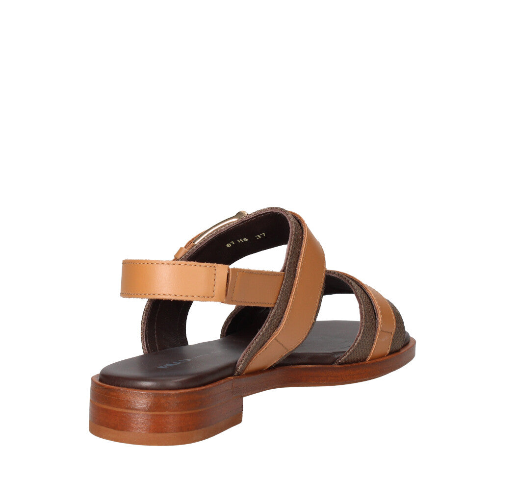 FRAU SANDALO Donna 87H5 T.MORO E CUOIO