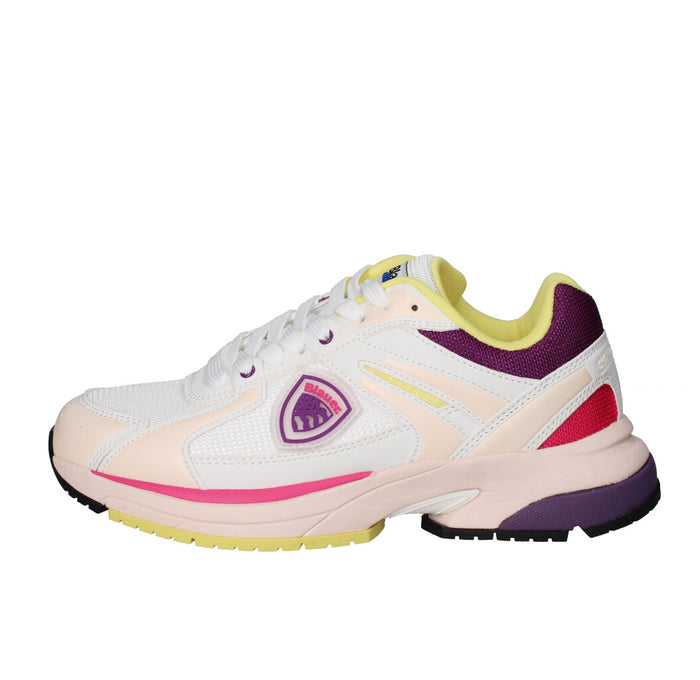 BLAUER. U.S.A. SNEAKERS Donna S5MOON01/MES MUTICOLOR BIANCO E ROSA