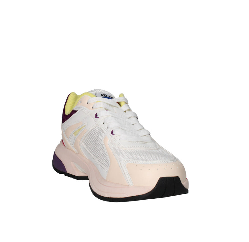 BLAUER. U.S.A. SNEAKERS Donna S5MOON01/MES MUTICOLOR BIANCO E ROSA