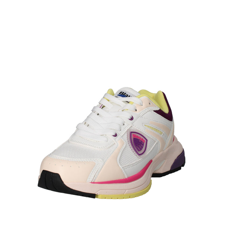 BLAUER. U.S.A. SNEAKERS Donna S5MOON01/MES MUTICOLOR BIANCO E ROSA