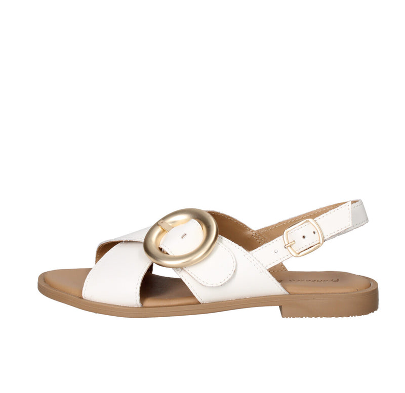 FRANCESCO BRUNELLI SANDALO Donna BO5306 BIANCO