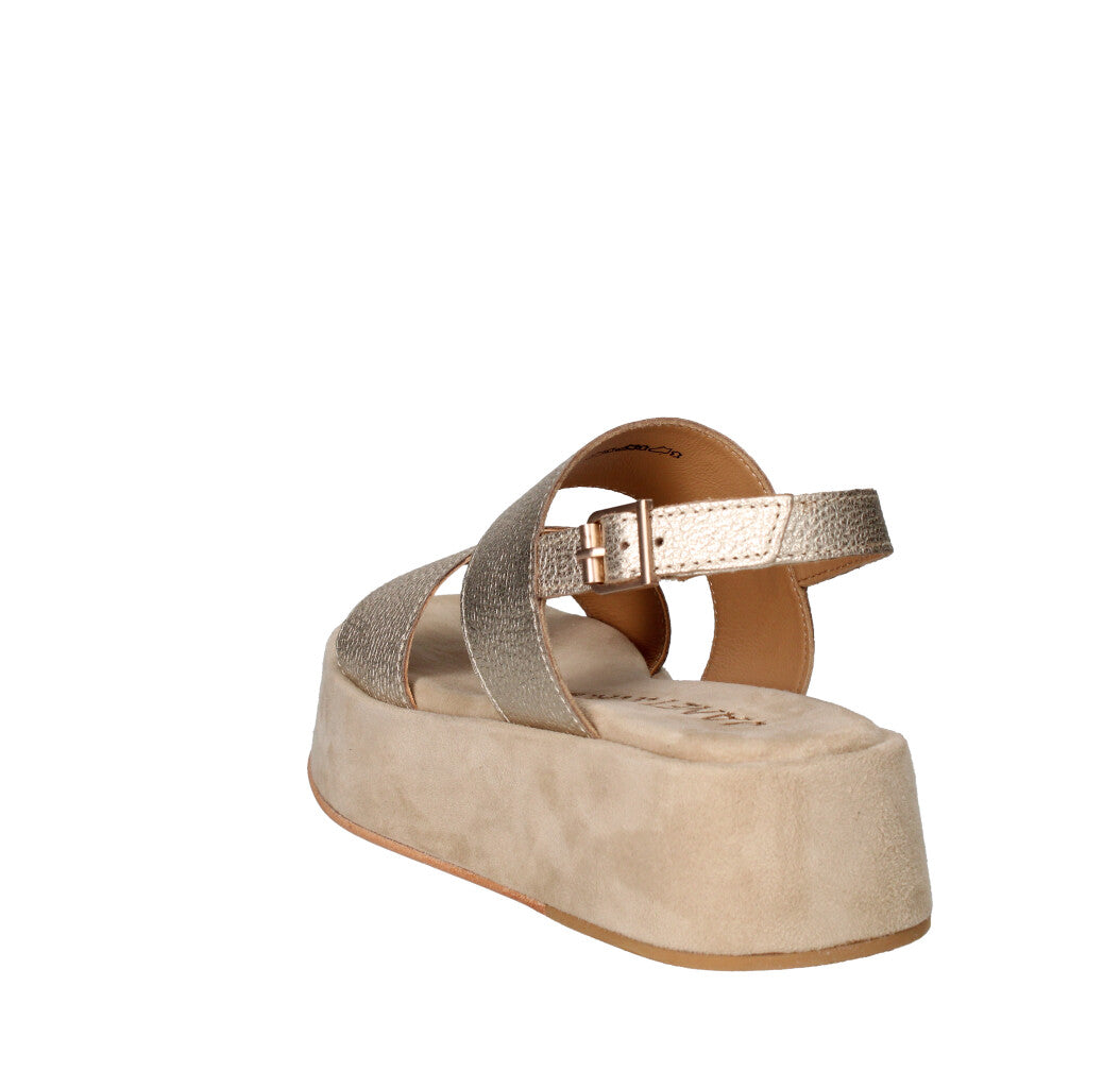 JANET & JANET SANDALO Donna J-121 ORO E SABBIA