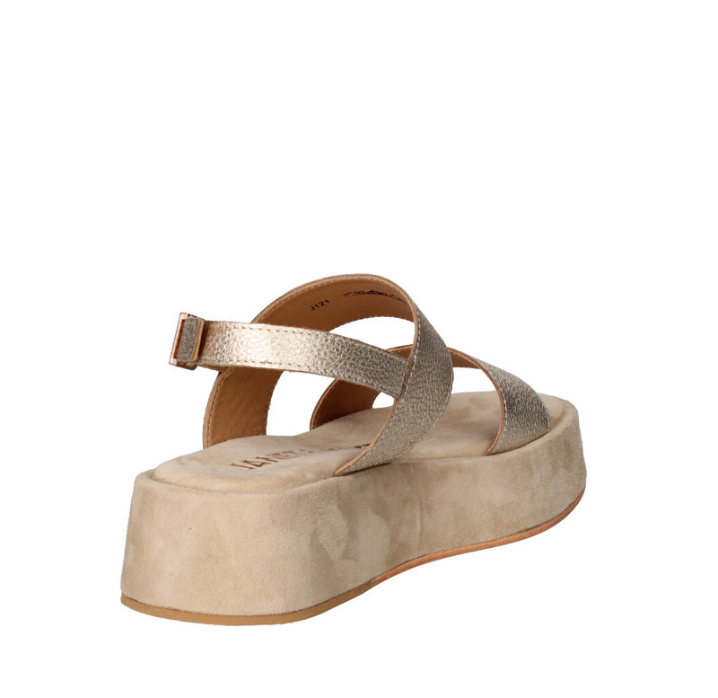 JANET & JANET SANDALO Donna J-121 ORO E SABBIA