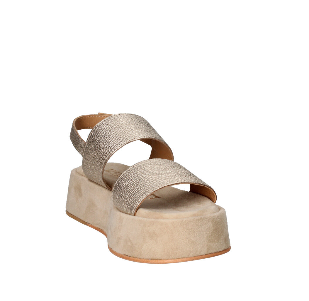 JANET & JANET SANDALO Donna J-121 ORO E SABBIA