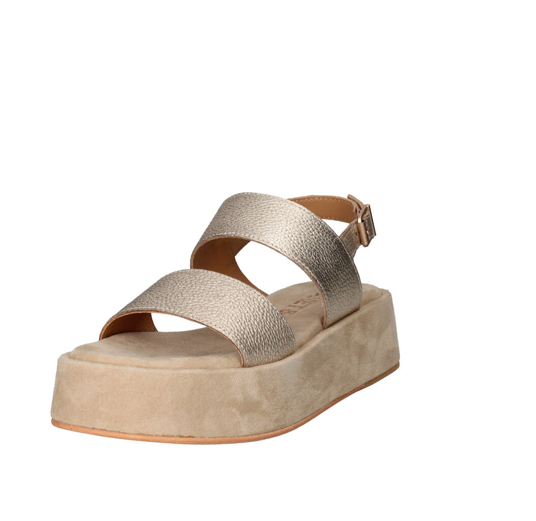 JANET & JANET SANDALO Donna J-121 ORO E SABBIA