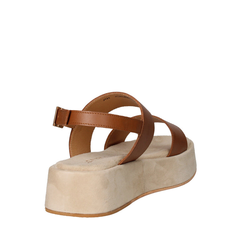 JANET & JANET SANDALO Donna J-121 CUOIO E SABBIA