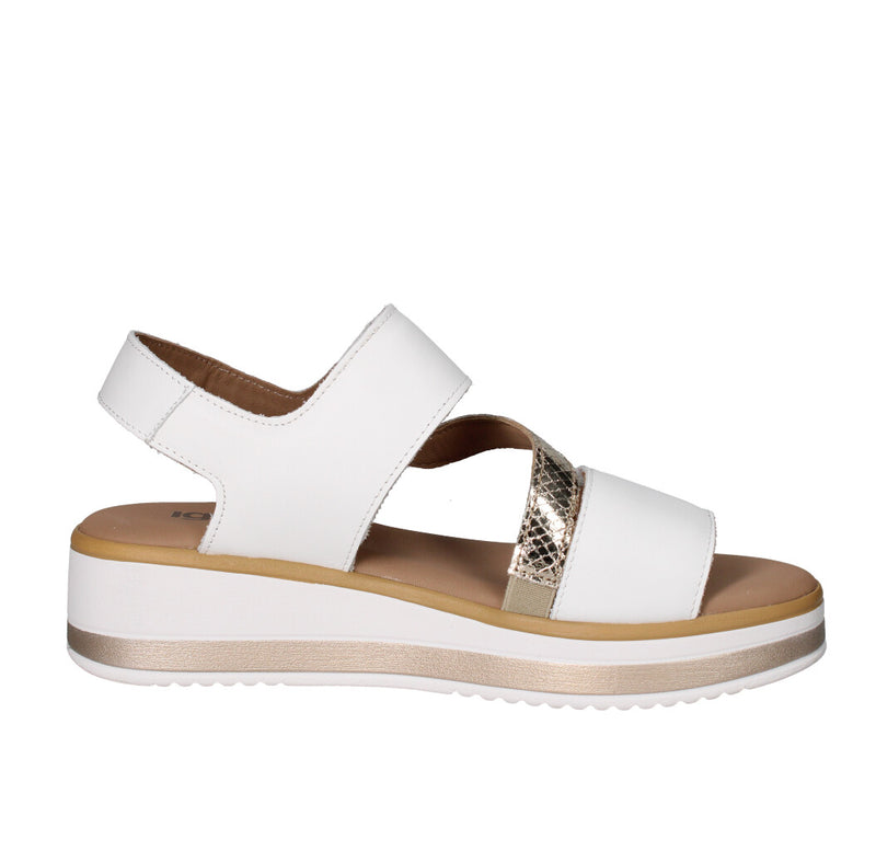 IGI&CO SANDALO Donna 7687622 BIANCO E ORO