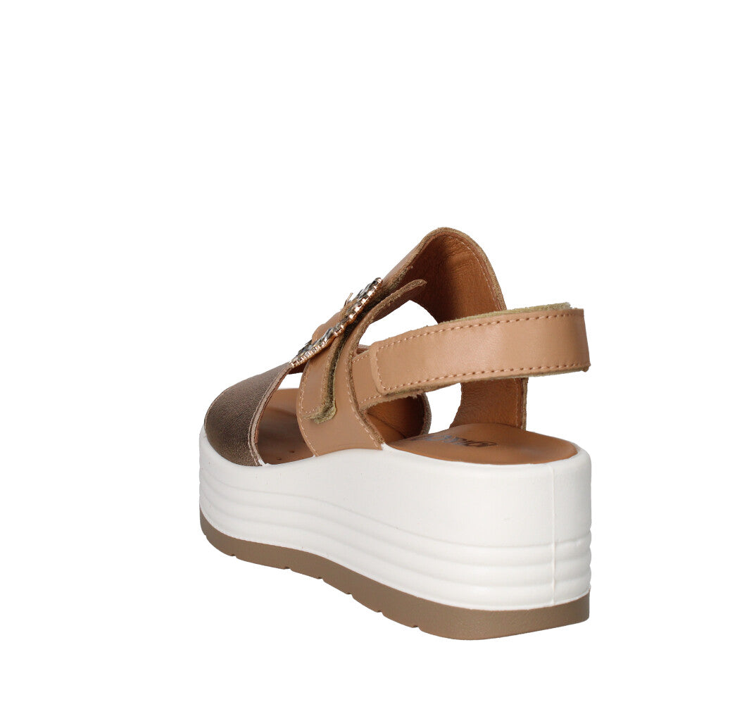 IGI&CO SANDALO Donna 7667311 CUOIO E CHAMPAGNE