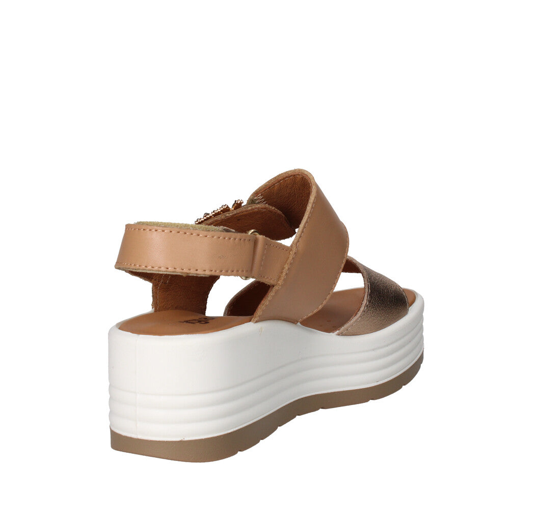 IGI&CO SANDALO Donna 7667311 CUOIO E CHAMPAGNE