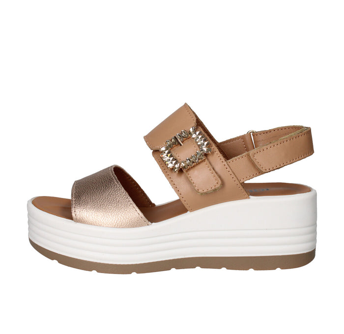 IGI&CO SANDALO Donna 7667311 CUOIO E CHAMPAGNE