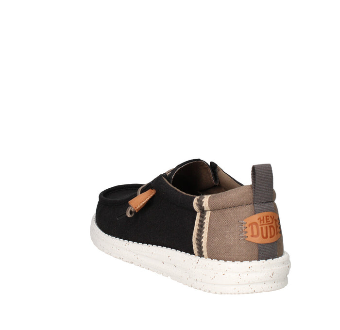 HEY DUDE SNEAKERS  WALLY CRAFT LINEN NERO