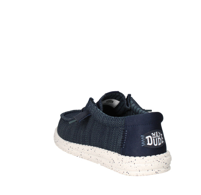 HEY DUDE SNEAKERS  WALLY STRETCH SOX BLU
